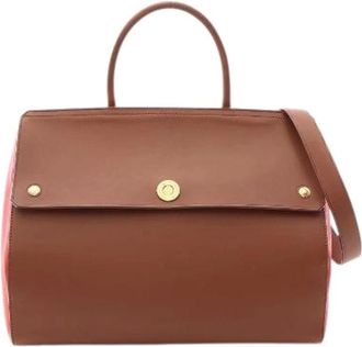 Burberry Pre-owned Elizabeth 2way Leather Tote Bag - - Pre-owned - Donna - Marrone - ONE SIZE