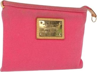 Louis Vuitton Pre-owned Canvas Pouch - Dames - Vintage Clutch - Roze - ONE Size - Vintage