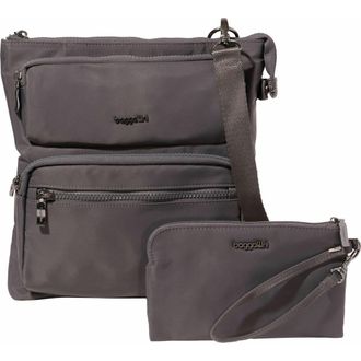 Baggallini Nolita Crossbody Bag with RFID Wristlet in Smoke Twill at Nordstrom