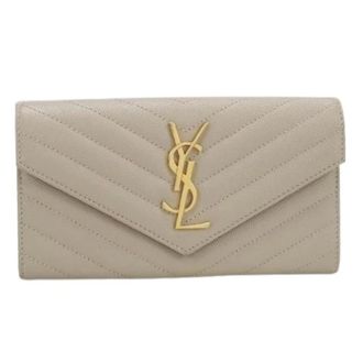 Saint Laurent Pre-owned Portafoglio Lungo (bi-fold) - - Pre-owned - Donna - Grigio - ONE SIZE