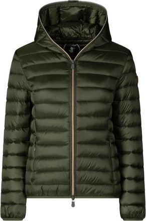 Save The Duck Lightweight Quilted Coat With Zip-Up Hood