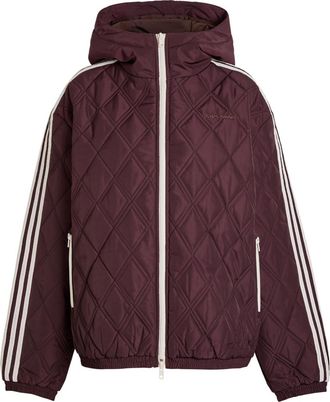Wales Bonner Adidas X Wales Bonner X Wales Bonner Quilted Hooded Taffeta Jacket - Maroon - S (UK8-10 / S)