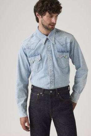 Levi's Camisa Shorthorn Sawtooth Levis Vintage Clothing - Hombre - 2XL - Azul / Standly