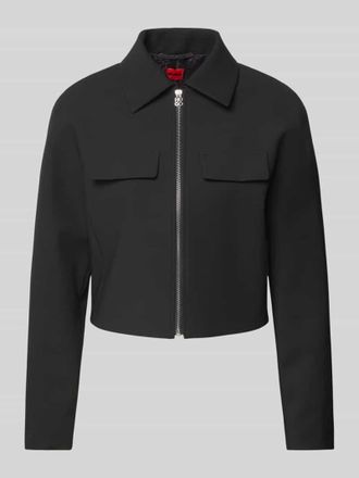 HUGO BOSS Blazer mit angedeuteten Brustpattentaschen Modell Anero in Black, Gr&ouml;&szlig;e 32
