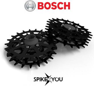 OEM Ruedas Para Robot Cortac&eacute;sped Bosch Intego, Acero Inoxidable, 3 Mm