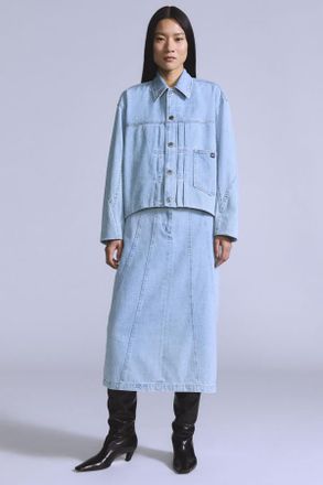 Levi's Falda Seamed - Mujer - XS - Azul / Blue Radiant Wash