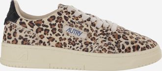 Autry Lage Autry Medalist-sneakers in ponyhuid