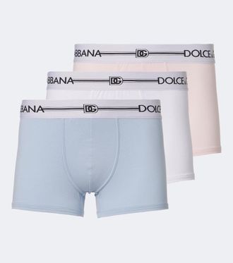 Dolce & Gabbana Set of 3 cotton-blend jersey briefs