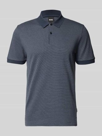 HUGO BOSS Regular Fit Poloshirt aus reiner Baumwolle Modell H-PARLAY 102 in Dunkelblau, Gr&ouml;&szlig;e XXXL
