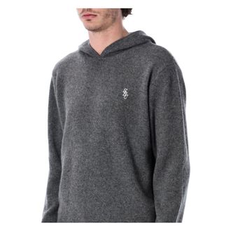 Sporty & Rich Heren, Truien, Grijs, Maat: XL Kasjmier