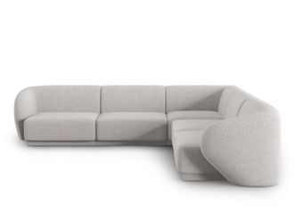 CXL by Christian Lacroix Sof&aacute; esquinero modular reversible 6 plazas chenilla plata jaspeada