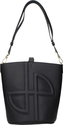 Patou Black Leather Crossbody Womens Bag