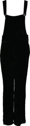 Sandro Sandro Straight-Leg Overall Jumpsuit in Black Velvet