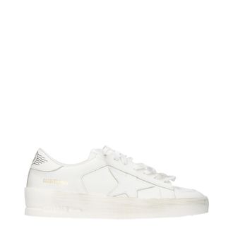 Golden Goose Stardan Mujers Zapatillas de Cuero Blancas