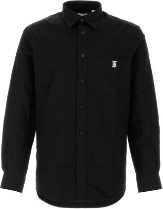 Burberry Black Stretch Poplin Shirt