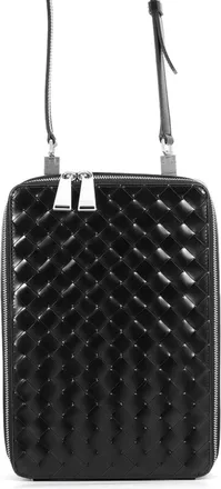 Bottega Veneta Black Leather Shoulder Bag (Pre-Owned)