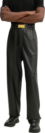 Iceberg Straight Broeken - Heren - Straight fit broeken - Zwart - XL - Leer - Broeken