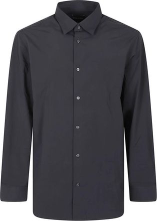 Emporio Armani Shirt - Heren - Casual Overhemden - Blauw - XL - Overhemden