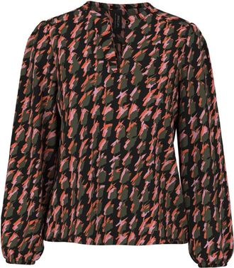 Marc Cain Abstract Houndstooth Blouse - Dames - Blouses - Veelkleurig - XS - Overhemden