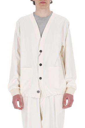 Herno Kimono V-Neck Technical Cardigan Jacket