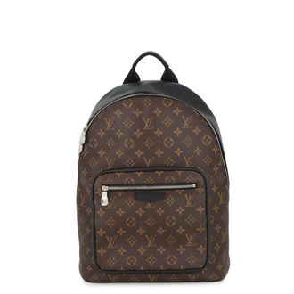 Louis Vuitton Black Brown Monogram Macassar Noir Monogram Backpack (Pre-Owned)