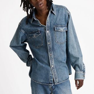 J.W.Anderson Mid-blue oversized denim shirt