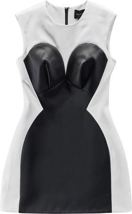 Marc Jacobs Seamed Up Satin Dress - Dames - Korte kleedjes - Veelkleurig - 2XS - Leer - Kleedjes