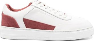 Emporio Armani Zapatillas con paneles de ante - Shoes - Hombre - Blanco - 43 1/2 EU