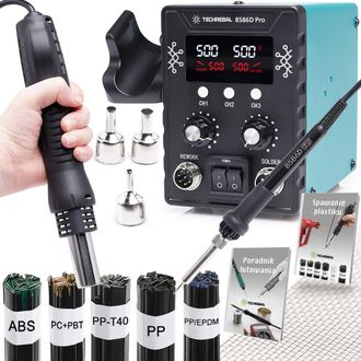 OEM Soldadora Techrebal 8586d Con Un Juego De Elementos Para Soldar Pl&aacute;stico