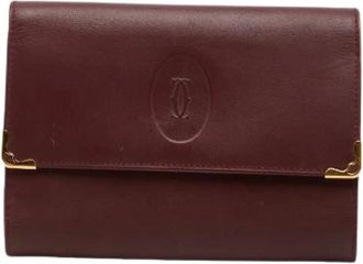 Cartier Pre-owned Wallets, female, Red, Size: ONE SIZE Pre-owned Leather Wallet