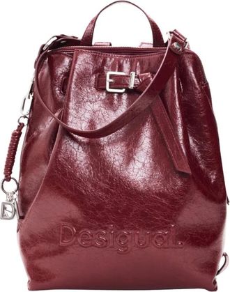 Desigual Medium Backpack - Dames - Rugzakken - Rood - ONE Size - Leer - Tassen