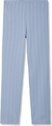 Petite Plume Pima Cotton Pointelle Pajama Pants in Blue at Nordstrom, Size X-Large