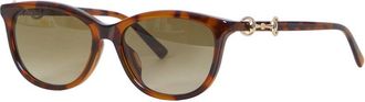 Gucci Brown Havana Horsebit Sunglasses