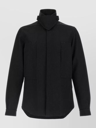 Rick Owens wool single breasted coat