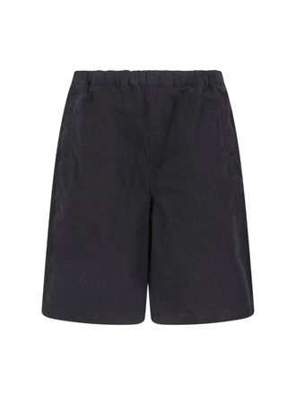 Entire studios Black Relaxed Fit Adjustable Shorts