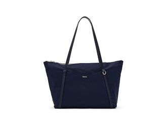 Tumi Q Tote Tote Handbags Indigo/Light Gold, Leather