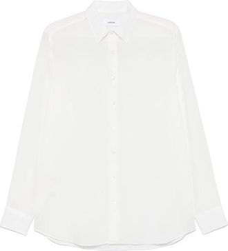 Lardini Klassiek Overhemd - Heren - Zakelijke Overhemden - Wit - XL - Katoen - Overhemden