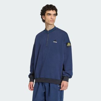 adidas Mens adidas adidas Equipment Blocked Half-Zipper