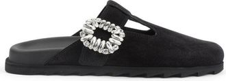 Roger Vivier Minimalist Black Flats With Rounded Toe And Low-Profile Sole