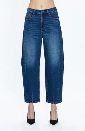 Pistola Denim Eli High Waist Crop Barrel Leg Jeans in Mixer at Nordstrom Rack, Size 31