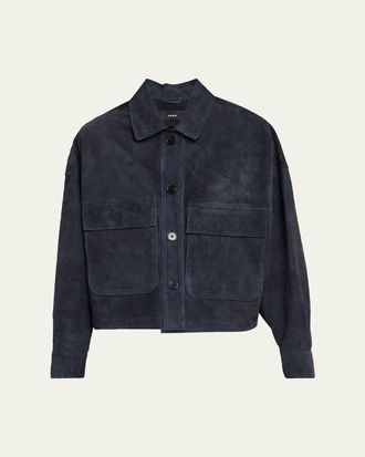 Arma Miri Boxy Lambskin Suede Jacket