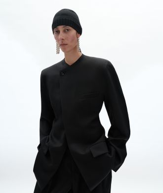 Bottega Veneta Wool Grain De Poudre Jacket - Black - Women - 0