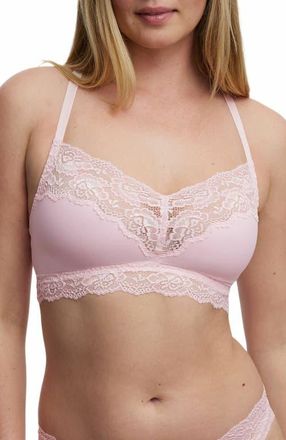 Skarlett Blue Goddess Busty Racerback Lace Bralette in Lt Pink at Nordstrom, Size Small