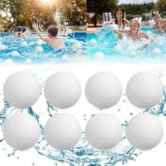 OEM Juego De 8 Bolas De Espuma Para Spas, Absorbentes De Espuma Para Piscinas, Esponjas Absorbentes De Aceite Y Accesorios De Limpieza Flotantes