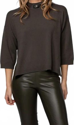 Max & Moi Pull Avec Empiecement Top In Grey