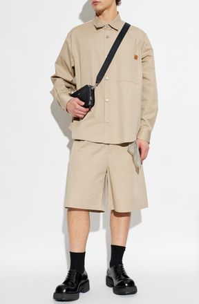 Darkpark Cotton Shirt, Mens, Beige