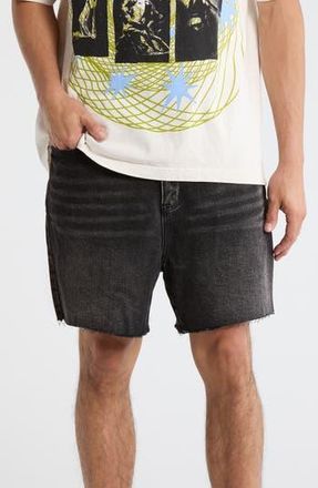 mnml Cutoff Denim Shorts in Black at Nordstrom Rack, Size 34
