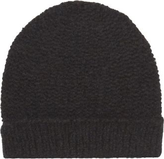 Cortana Igloo- kasjmier en zijde blauw en bruin gebreide muts - Dames - Hoeden - Blauw - M - Kasjmier - Accessoires