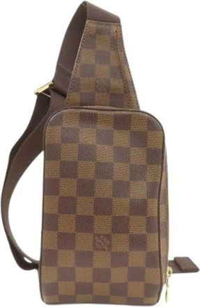 Louis Vuitton Pre-owned Cross Body Bags, female, Brown, Size: ONE SIZE Pre-owned Damier Canvas Sling Bag