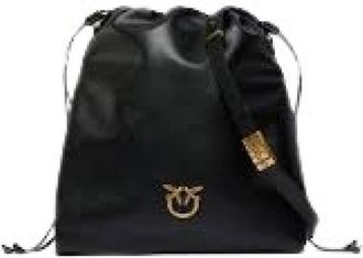 Pinko Pinko, Dames, Tassen, Zwart, Maat: ONE Size Leer